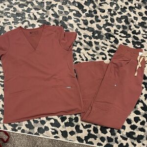 Figs Mauve Scrub Set